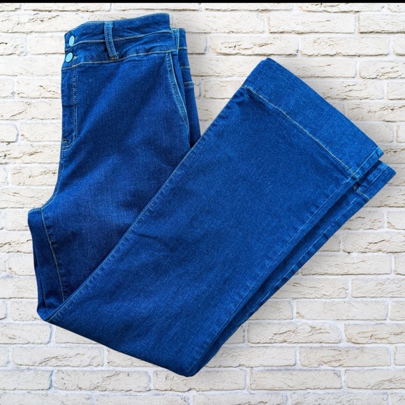 NWT Bagatelle High Rise Wide Leg Jeans in Cordelia Wash Size 28 - Picture 6 of 7